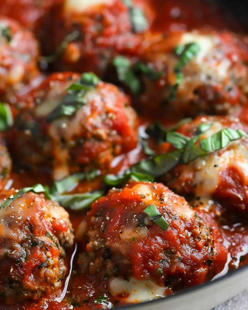 Mozzarella Stuffed Meatballs: Juicy Turkey Bacon & Beef Delight