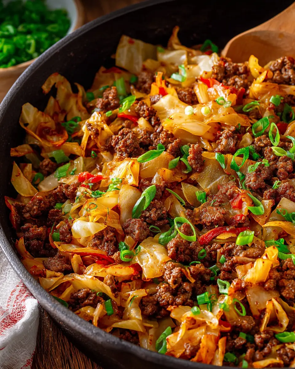 Ground Beef and Cabbage Skillet: Easy Comfort Food Delight