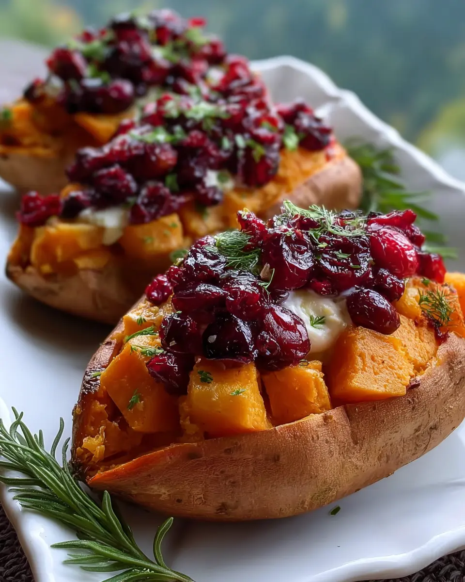 Cranberry Apple Twice Baked Sweet Potatoes: A Delightful Twist