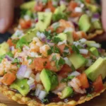 Low Carb Shrimp Ceviche Tostadas