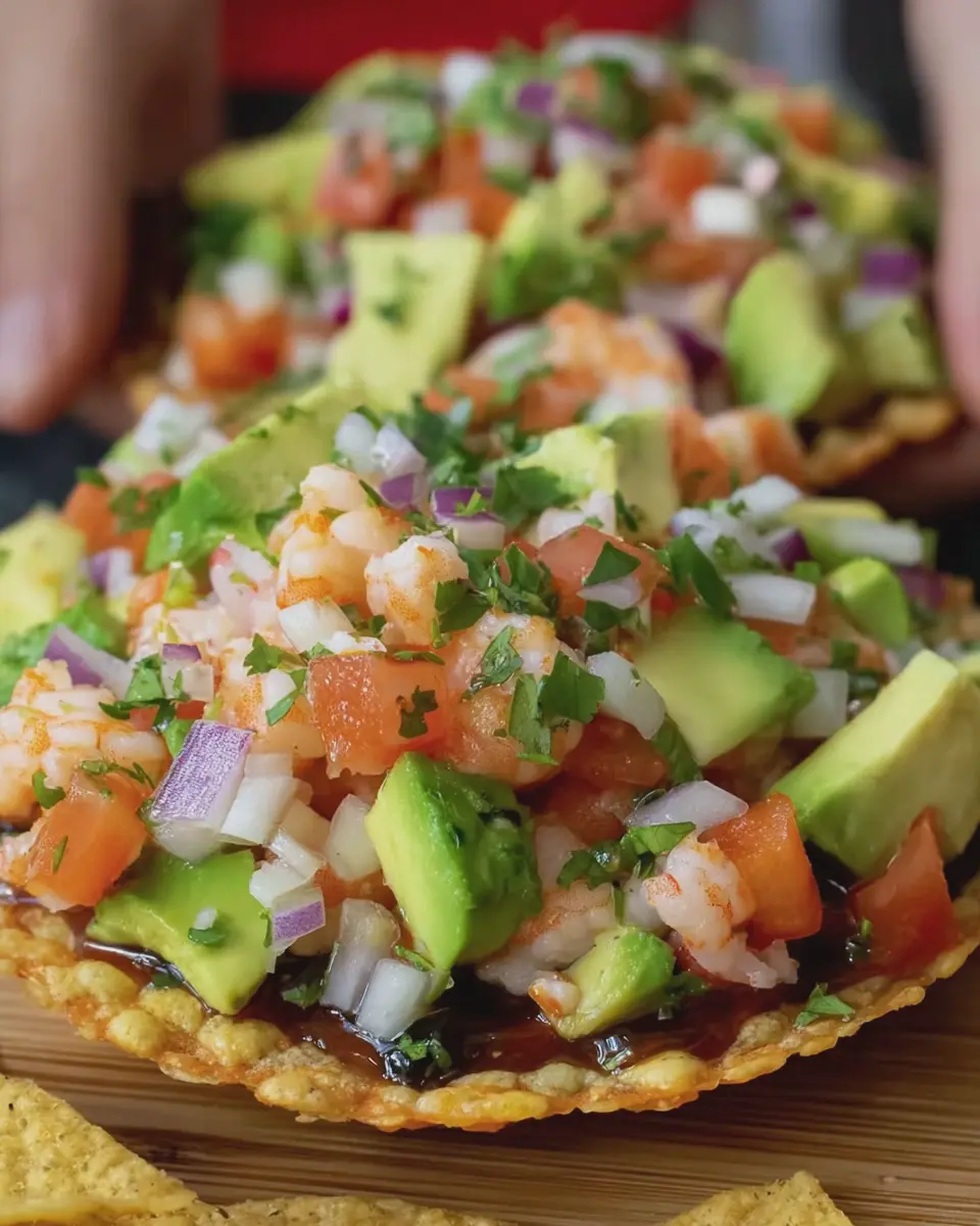 Low Carb Shrimp Ceviche Tostadas: Easy, Flavorful &amp; Fresh Delight