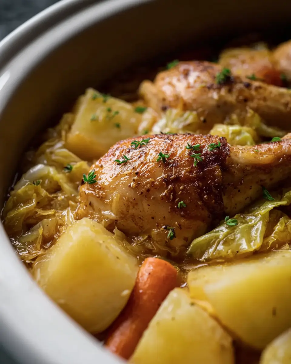 Slow Cooker Chicken Cabbage and Potatoes: A Comforting Delight