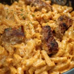 Creamy Buffalo Chicken & Steak Loaded Pasta Bomb