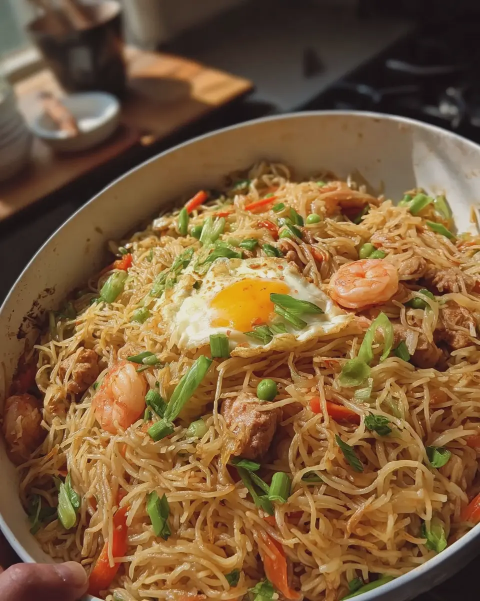 Pancit Recipe: A Delicious Upgrade with Turkey Bacon and Chicken Ham