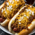 Homemade Chili Cheese Hot Dogs