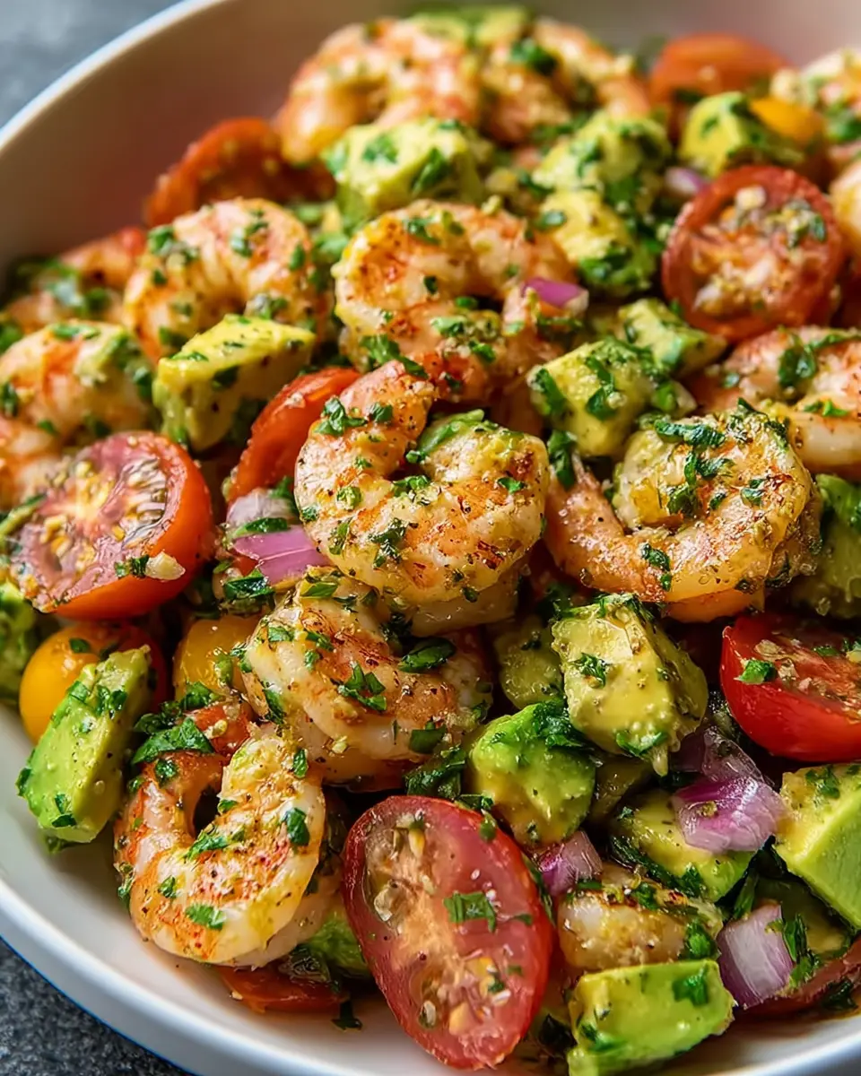 Mediterranean Shrimp Avocado Salad: Quick &amp; Healthy Delight