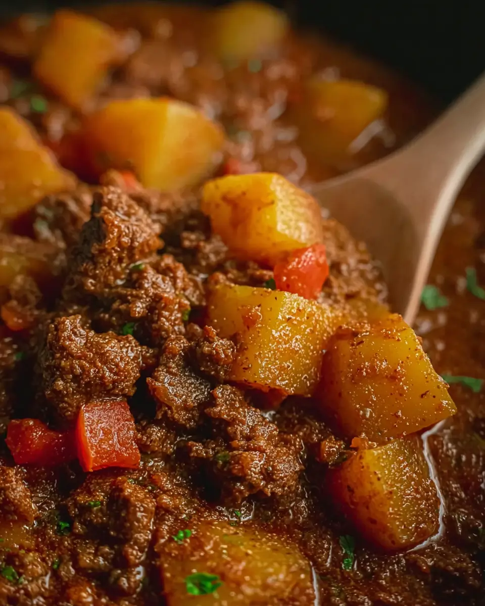 Carne Guisada with Ground Beef and Potatoes: A Comforting Delight