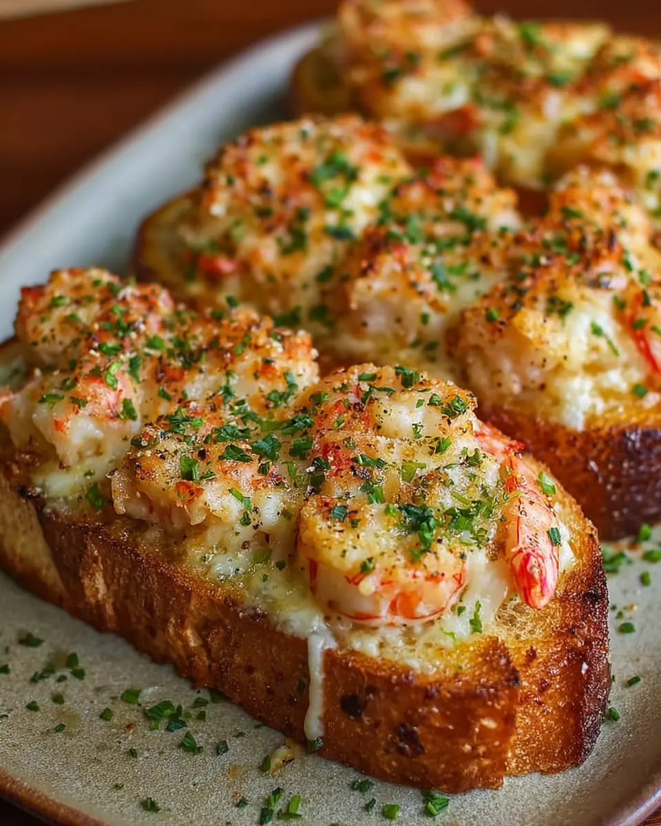 Cheesy Garlic Butter Shrimp and Crab Toast Bombs: Indulgent Delight