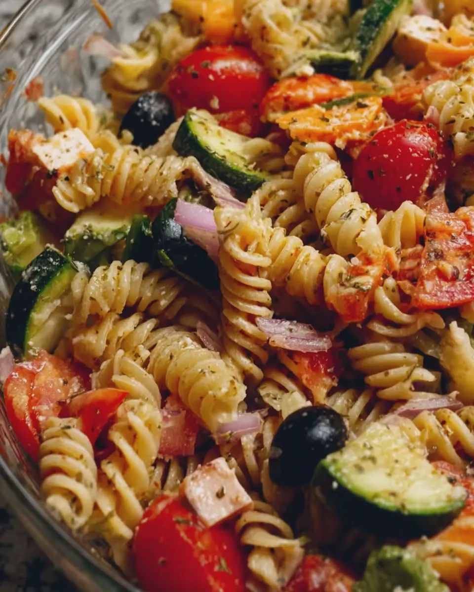 Classic Pasta Salad: Easy, Fresh, and Turkey Bacon Delight