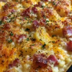 Cheesy Chicken Ham Potato Casserole