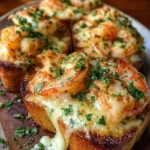Cheesy Garlic Butter Shrimp & Crab Toast Bombs