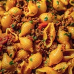Pasta Shells with Ground Beef