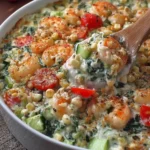 Seafood Spinach Rockefeller Bake