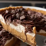 No-Bake Peanut Butter Chocolate Cool Whip Swirl Pie