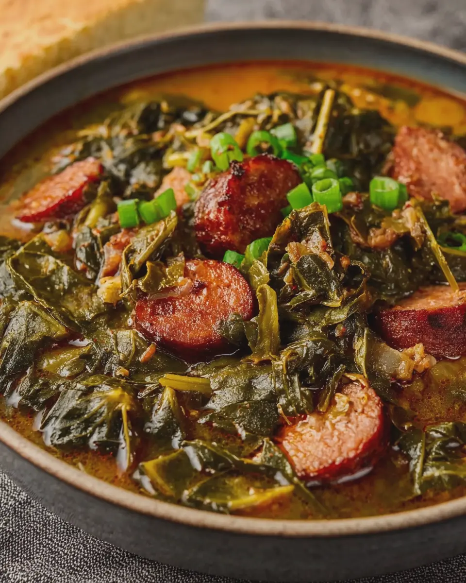 Collard Greens Cajun Gumbo: A Delicious Twist with Turkey Bacon