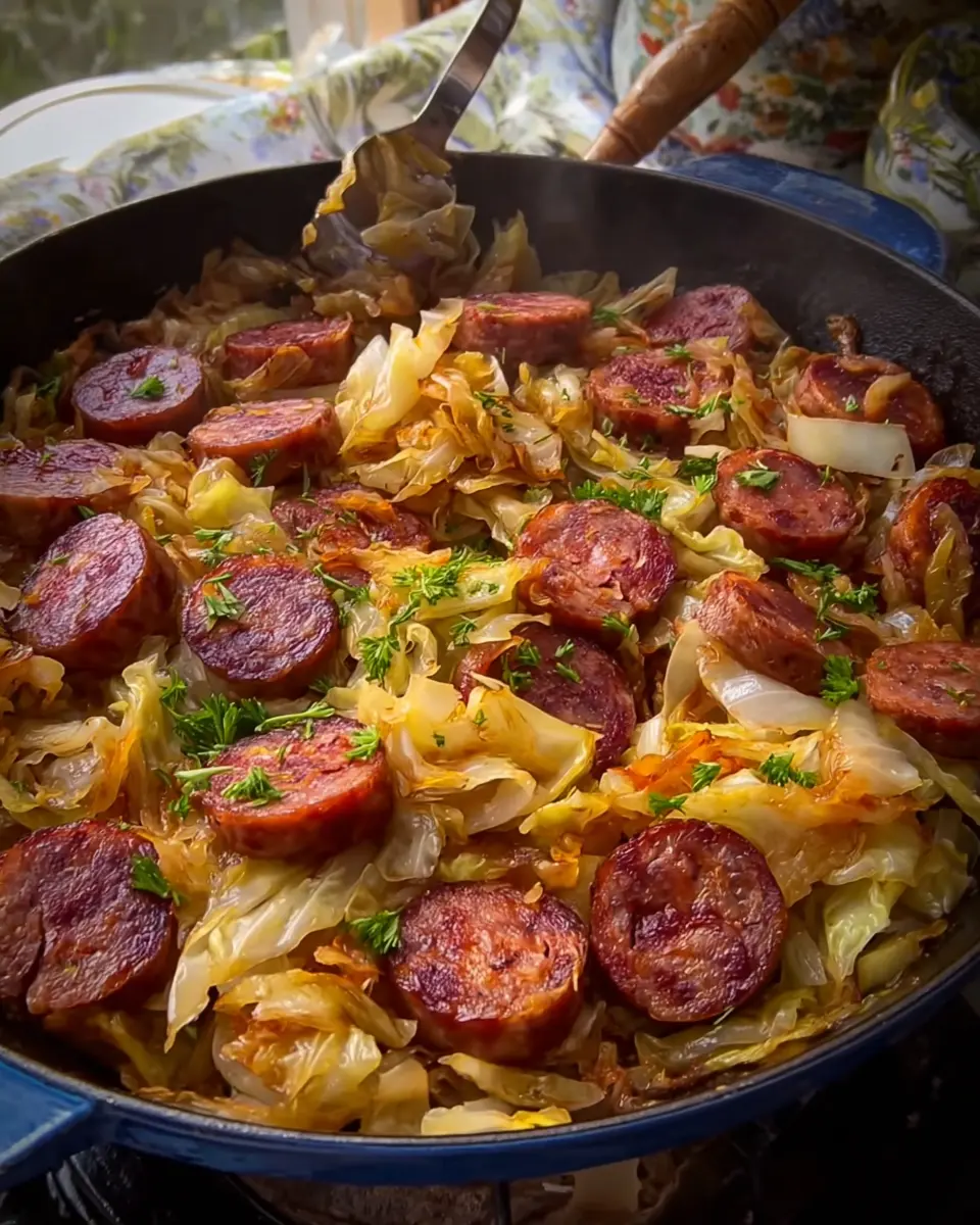 Smoked sausage and fried cabbage: A hearty weeknight delight