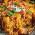 Crock Pot Taco Hash Brown Casserole