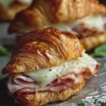 Chicken Ham and Cheese Croissant Sandwiches