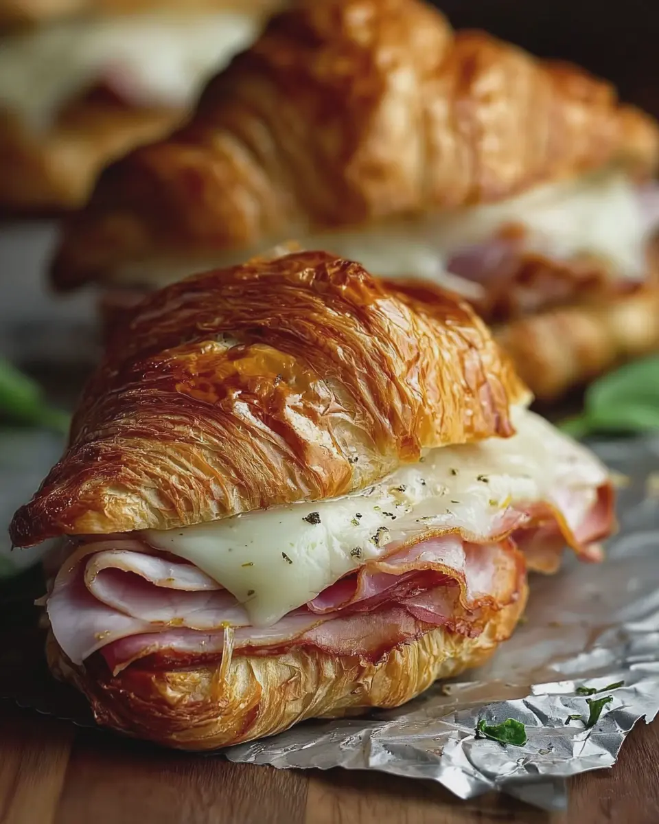Chicken Ham and Cheese Croissant Sandwiches: Easy Gourmet Delight