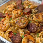 Cajun Shrimp and Sausage Pasta