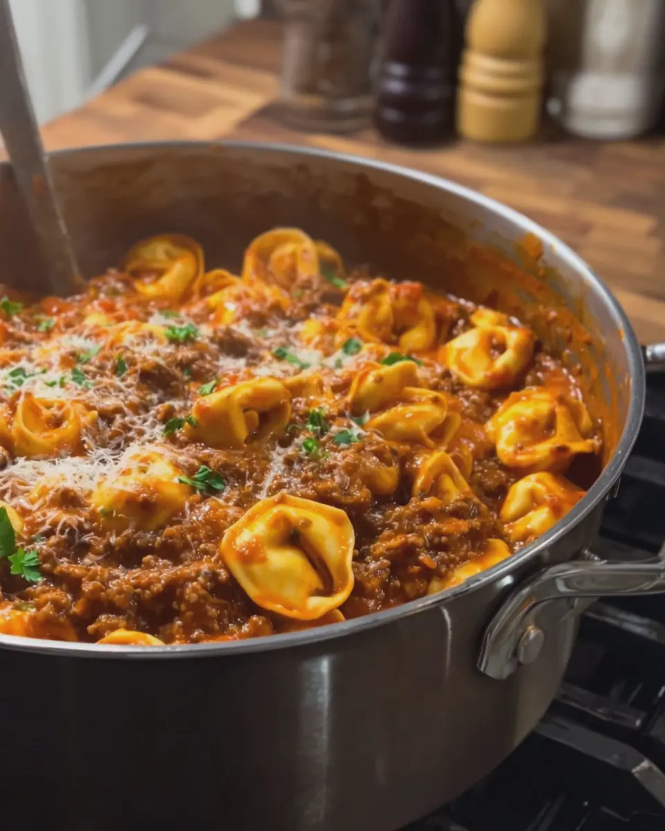 One Pot Sloppy Joe Tortellini: Easy Comfort Food Delight