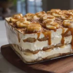 Banana Pudding Tiramisu with Caramel