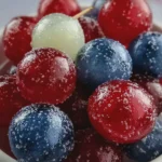 4th of July Frozen Jello Grapes