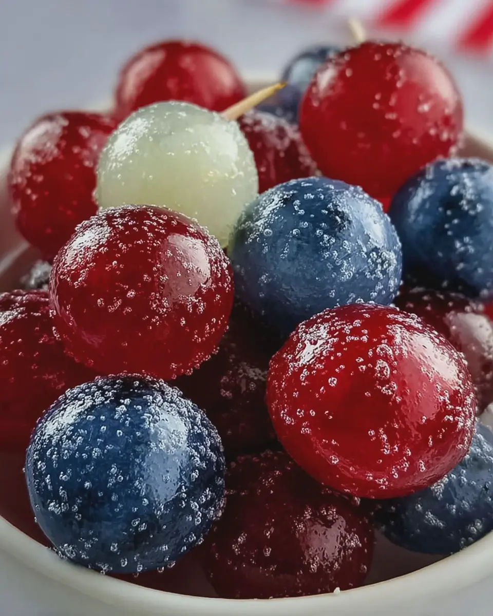 4th of July Frozen Jello Grapes: The Best Easy Festive Treat