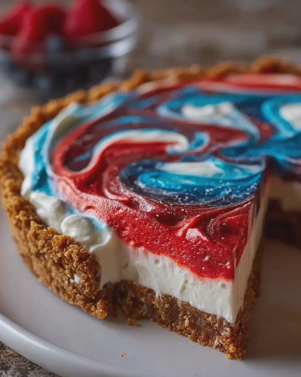 No-Bake 4th of July Swirl Pie: A Refreshing Summer Treat