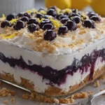 No Bake Lemon Blueberry Dream Dessert