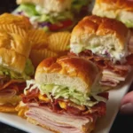 Chicken Ham & Turkey Club Sliders