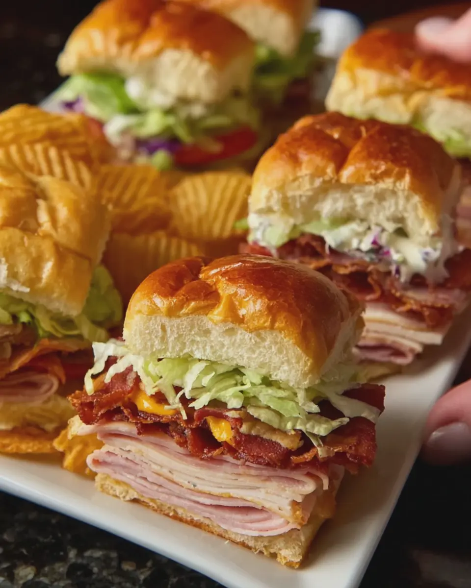 Chicken Ham & Turkey Club Sliders: Easy and Delicious Recipe