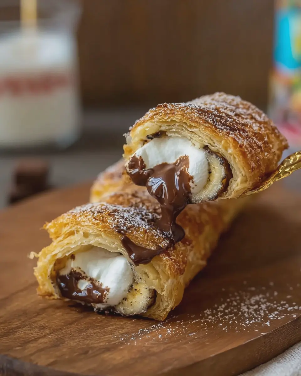 S’mores Stuffed Banana Puff Pastry: An Indulgent Homemade Delight