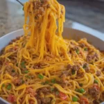 Cheesy Taco Spaghetti