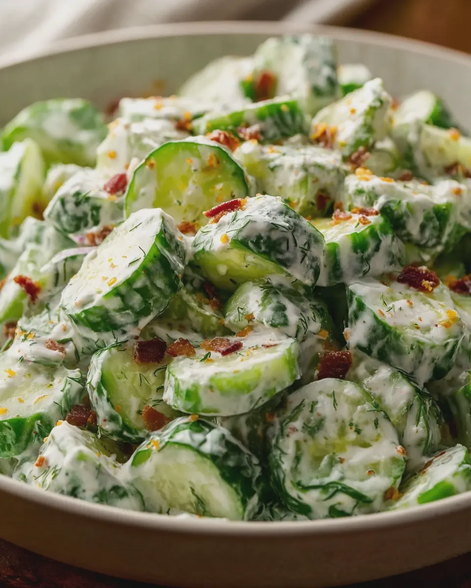 Cucumber Ranch Crack Salad: The Best Turkey Bacon Treat