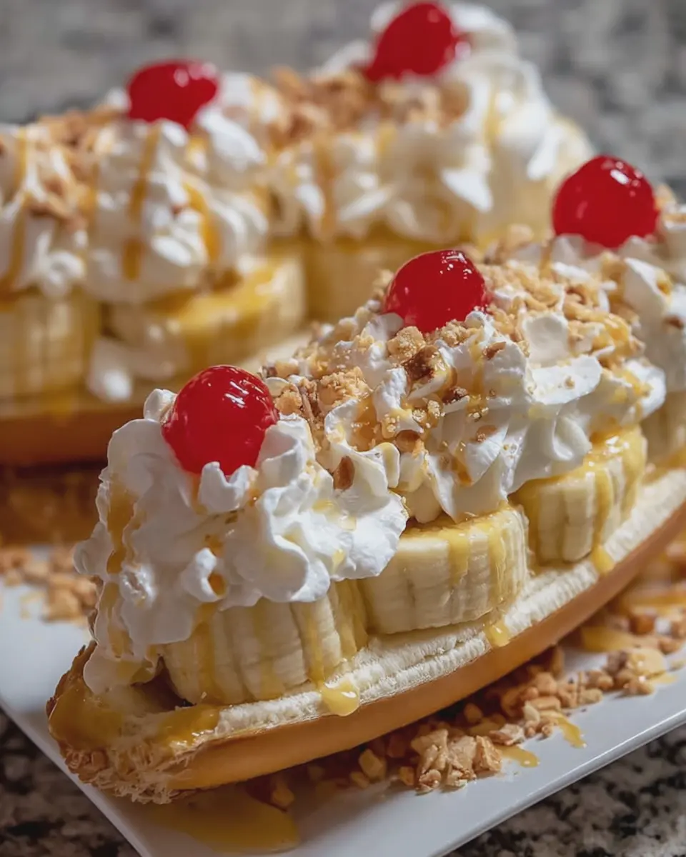 Banana Pudding Banana Split Boats: The Best Indulgent Treats