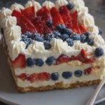 4th of July Cheesecake Lasagna