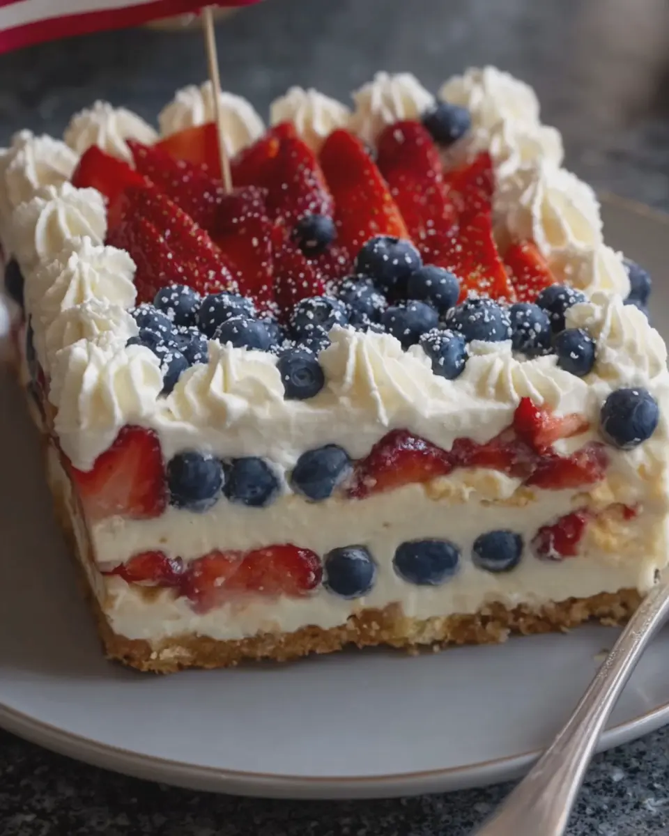 4th of July Cheesecake Lasagna: The Best Festive Dessert Delight