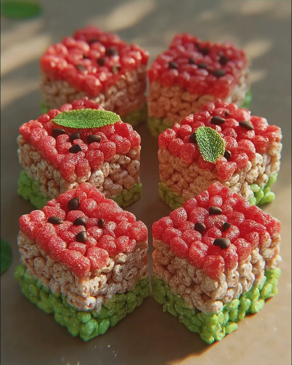 Watermelon Krispie Treats: Easy, Delicious Twist on a Classic