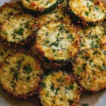 Crispy Baked Parmesan Zucchini Rounds