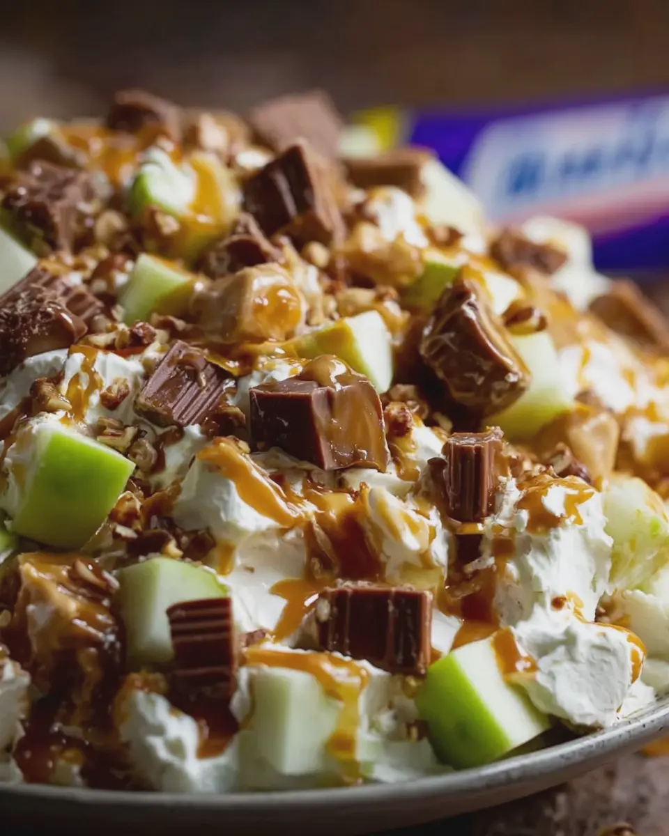 Snickers Caramel Apple Salad: An Indulgent Treat Anyone Can Make