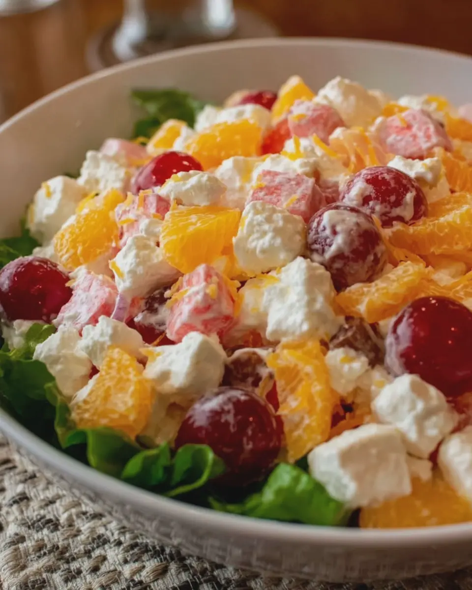 5 Cup Salad: A Fresh and Easy Twist with Turkey Bacon and Chicken Ham
