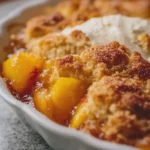 Dump and Bake Peach Cobbler