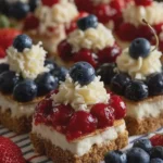 4th of July Cheesecake Graham Bites