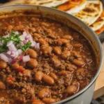 Mexican Pinto Bean Chili with Chili Cheese Quesadillas
