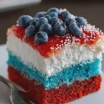 Red White and Blue Poke Cake