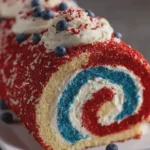 Patriotic 4th of July Cake Roll