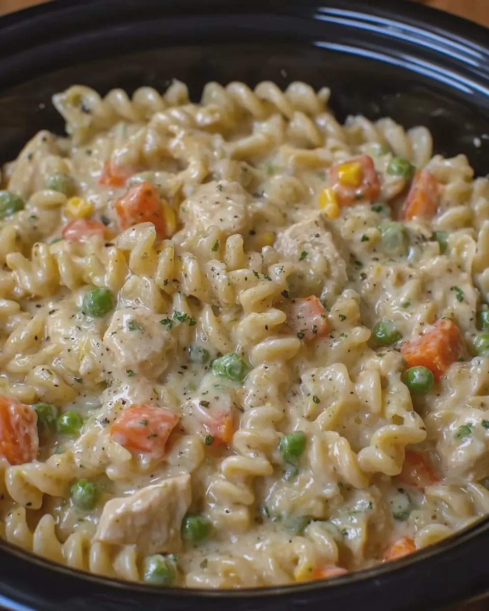 Crockpot Chicken Pot Pie Pasta: Easy Comfort Food for All