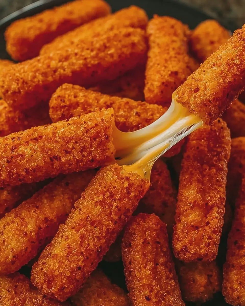 Nacho Cheese Doritos Mozzarella Sticks: Indulgent Snack Delight
