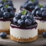 MINI BLUEBERRY CHEESECAKES
